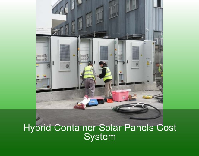 Hybrid Container Solar Panels Cost System